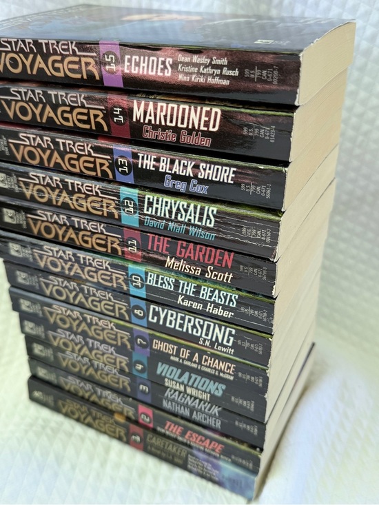 Star Trek Other - Star Trek Voyager Pocket Books Paperback Lot of 12 Numbered Novels